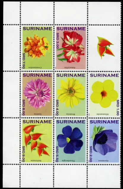 Surinam 2012 Blumen Flowers Blüten Blossoms Bloemen Plants 2559-2566 MNH