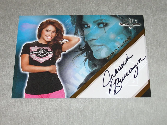 2011 CHAUFFE-BANC JESSICA BURCIAGA feuille d'or autographe SP Playboy