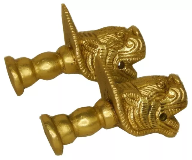 Lion Door Handle Victorian Style Handmade Brass Drawer Wardrobe Pull Knobs BA975