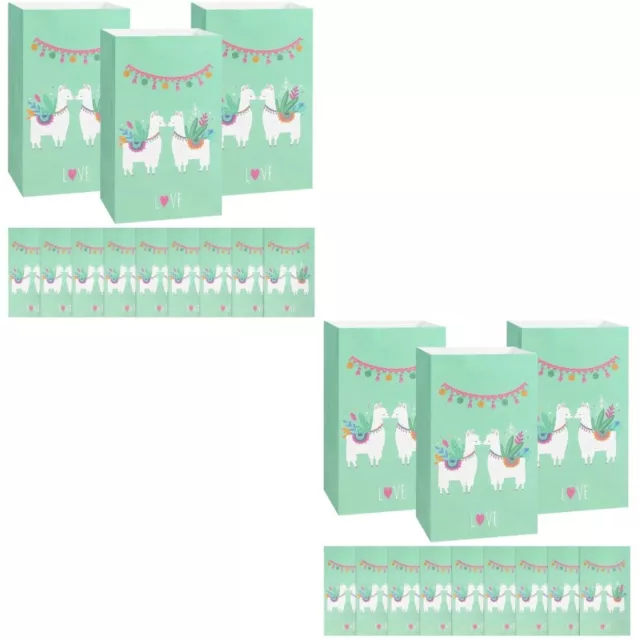 12 pz cartoni animati alpaca moda bella taglia giusta Goodie Bags Kraft carta caramelle