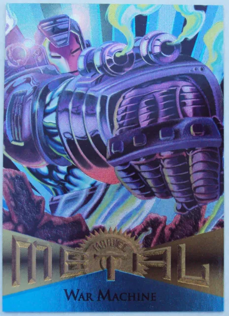 Fleer Marvel Metal 1995 MCU Card War Machine $27