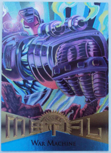 Fleer Marvel Metal 1995 MCU Card War Machine $27