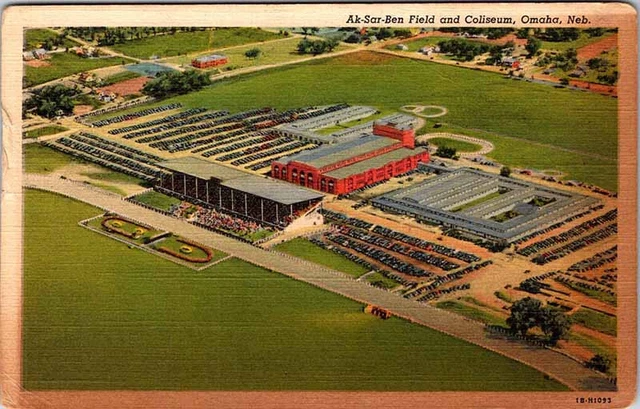 Postcard AERIAL VIEW SCENE Omaha Nebraska NE AM0717