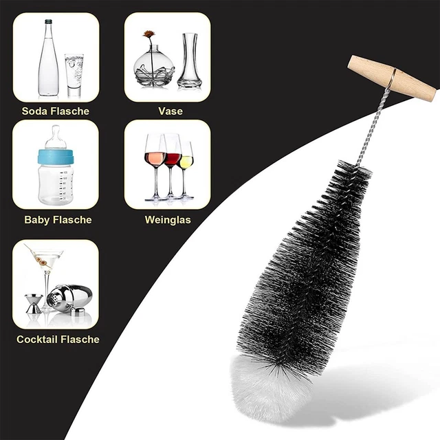 1*Bottle Brush,Glass Bottle/Bubble Bottle Cleaner/Nylon&cottons Cleaning Brush