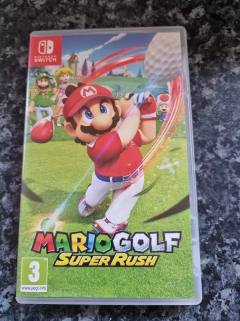 Nintendo Switch Game.mario Golf.super Rush Gioco Usato ed Etichetta Bagaglio.nuovo