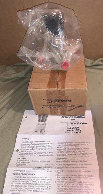 TESCOM™ 64-2600KRG18 High Purity Pressure Regulator