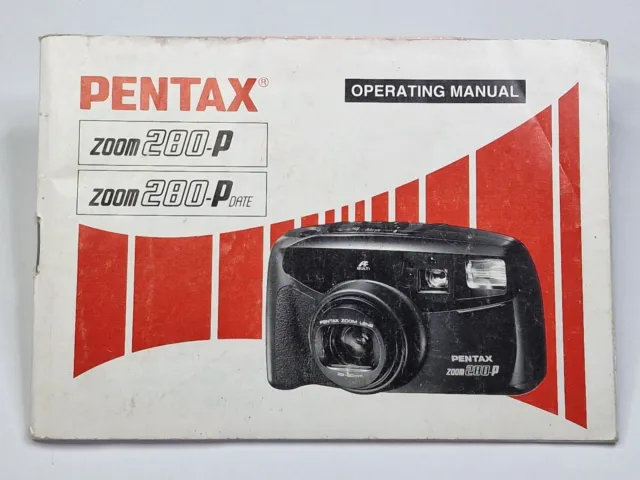 Pentax Zoom 280-P Camera Original Instructions Operating Manual English