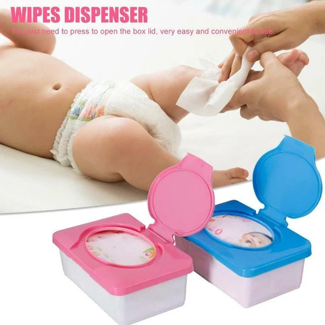 Wet Wipes Dispenser Holder Tissue Storage Box Case Lid Home with Office HOT N2R2