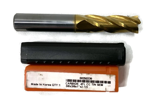 HERTEL 88250238 - End Mill Carbide 4FL CC TiN SEM