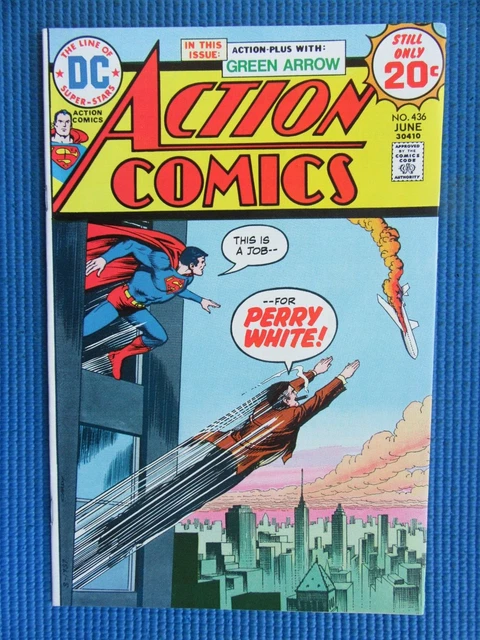 Action Comics # 436 - (Nm-)  -Superman-Green Arrow-This Is A Job For Perry White