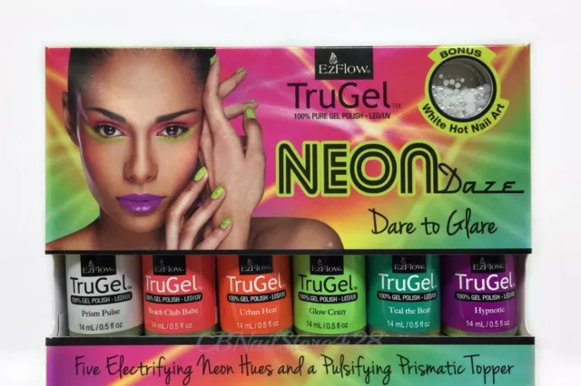 EZFlow TruGel - Gel Polish LED UV - NEON DAZE 2015- 0.5oz/14mL - Pick any Color 2