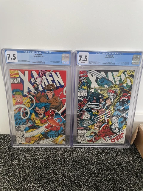 X-Men #4 & X-Men #5 1st Omega Red Appearance & 1st Solo Both CGC 7.5
