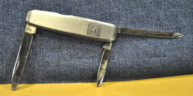 "AUG. MÜLLER SOHNE Solingen" Inox Chrome SMALL&SLIM German Pocket knife c.1950's