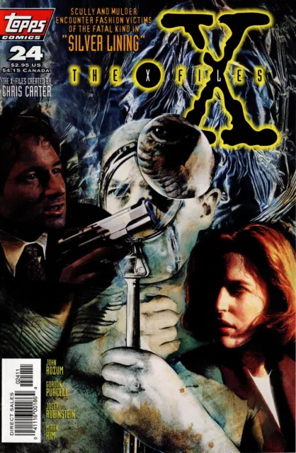 The X-Files #24 Direct Sales Edition Nm+ First Print 1995 Topps Comics