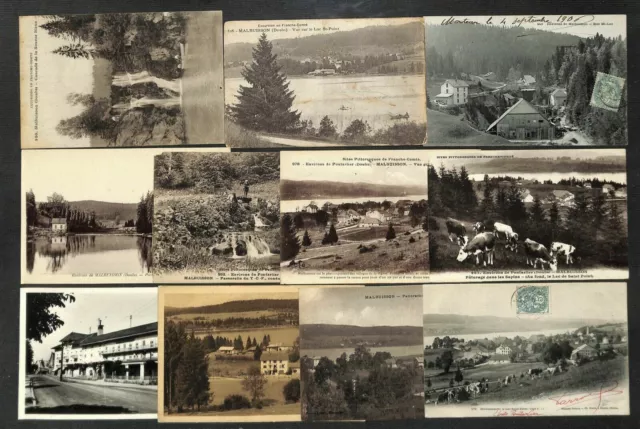 25 - Lot 11 CPA de MALBUISSON et Environs - voir scans et descriptions