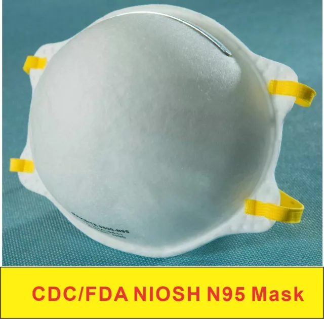 KN95 N95 P2 Disposable Face Mask Respirator Masks CDC NIOSH 5 Layer-White 2