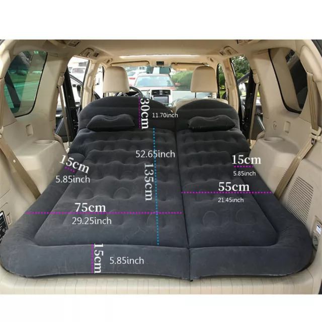 Cars Inflatable Bed SUV Auto Camping Mattress Rear Row Back Seat Sleeping Pad AU 3