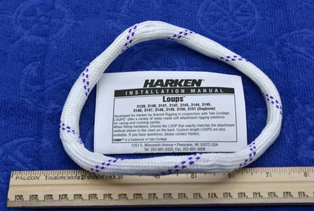 HARKEN LOUP SAILBOAT HARDWARE #3140, 9mm, MEDIUM, 2,800 LBS. TEST