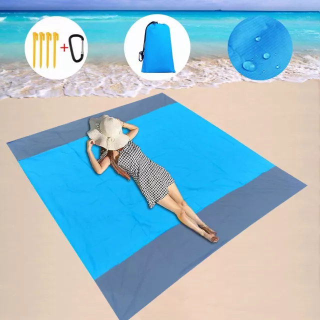 Beach Mat Outdoor Picnic Blanket Rug Mattress Camping Waterproof Sand Free Pad
