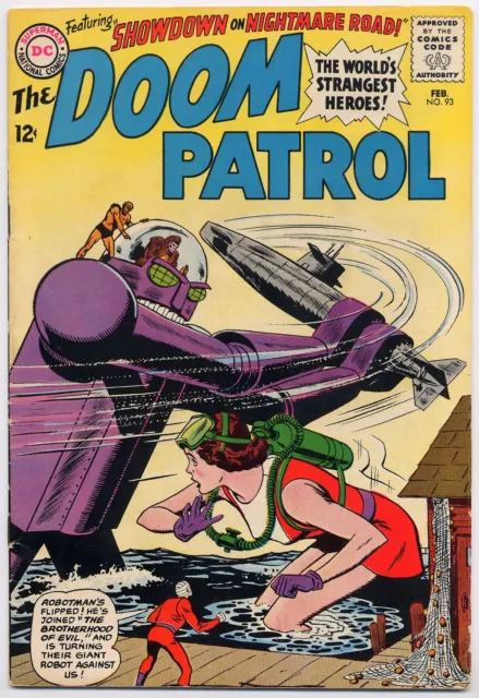 Doom Patrol 93 FN/VF 7.0 1965 Brotherhood of Evil Bob Brown