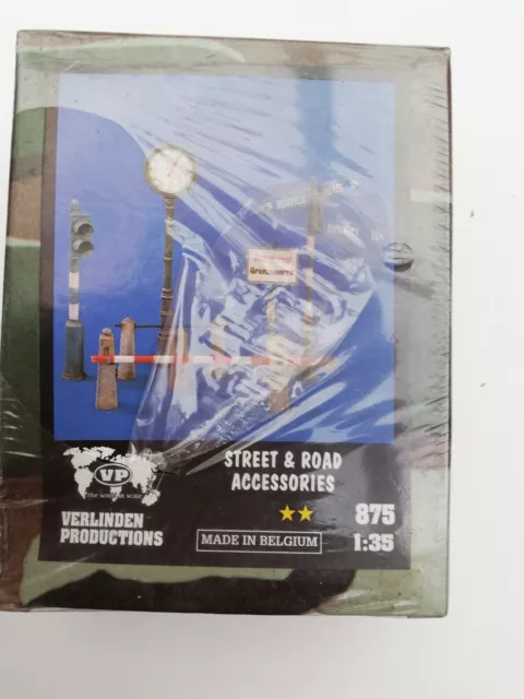 Discontinued Verlinden875 1/35 Resin Street And Road Accessories