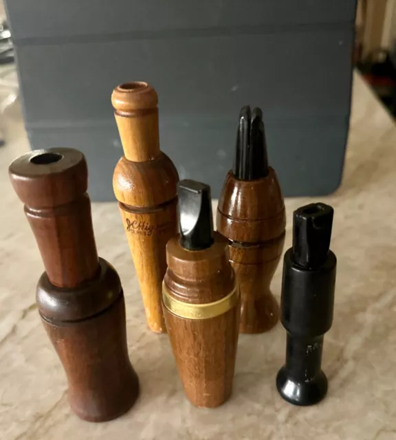Vintage duck and crow calls  sears, lohmans, PS OLT, HIGGINS, free shipping