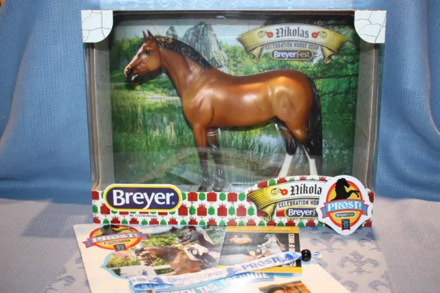 NEW Breyerfest 2022 NIKOLAS Celebration Buckskin Pony Program Magnet + Extras