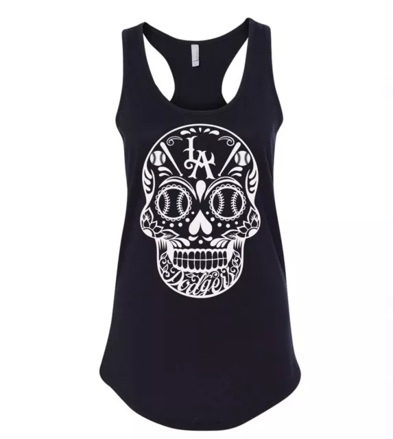 Dia De Muertos Dodgers Day of the Dead Los Angeles Sugar Skull LA Tee Shirt GIFT