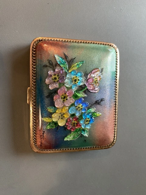 Broche Vintage Floral Signée M.FAURE Limoges - Porcelaine Rose, Parfait état