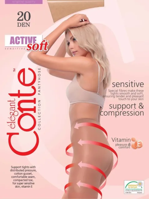 Conte Modelling Control Top Women's Tights - Active Soft 20 Den (14С-71СП) 3