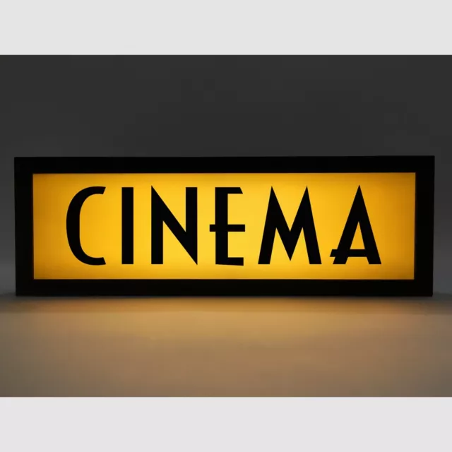 CINEMA - Vintage Style LED Light Signs, Light Box - usb (40)