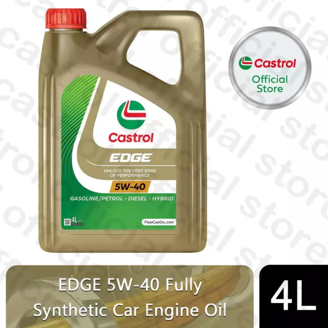 Castrol Edge 5W-40 Car Engine Oil Fully Synthetic, 4 Litre