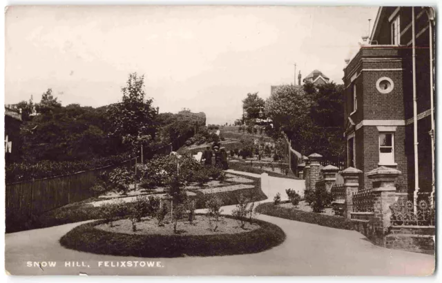 Felixstowe Snow Hill Suffolk Undercliff Road West - 1910 Postcard T09