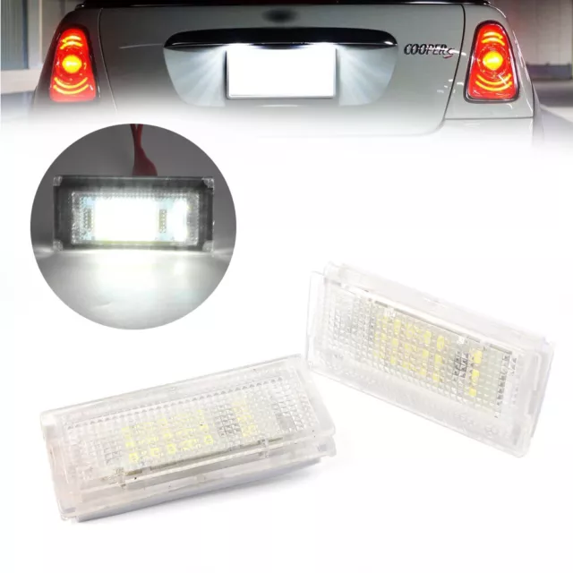 2pcs LED License Number Plate Light Lamp For BMW Mini Cooper R50 R52 R53