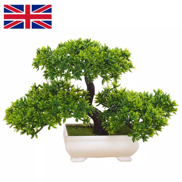 Artificial Bonsai Juniper Tree,Fake Guest-Greeting Pine Plant Potted Home Decor