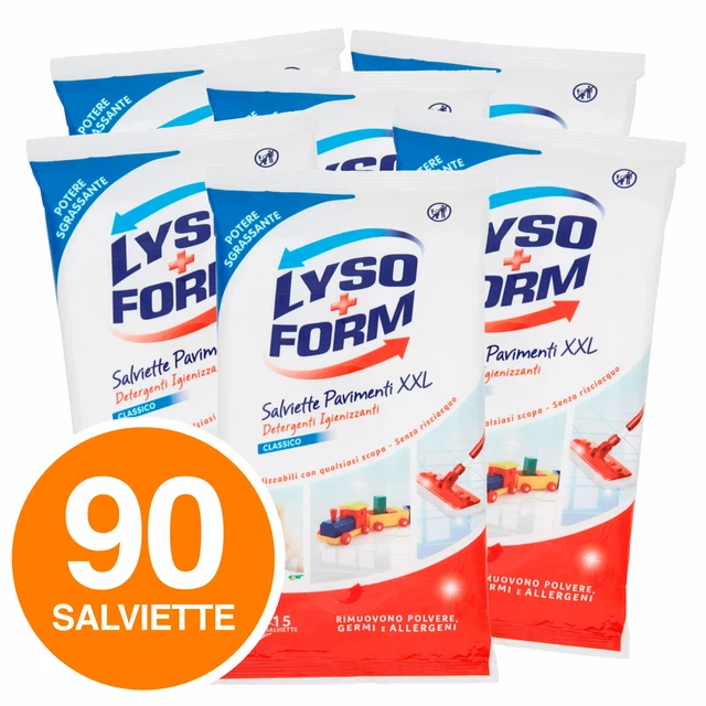 LYSOFORM SALVIETTE PAVIMENTI Detergenti Igienizzanti XXL Profumo Classico 90 pz EUR 31,09 - PicClick IT LYSOFORM SALVIETTE PAVIMENTI Detergenti Igienizzanti XXL Profumo Classico 90 pz EUR 31,09 - PicClick IT