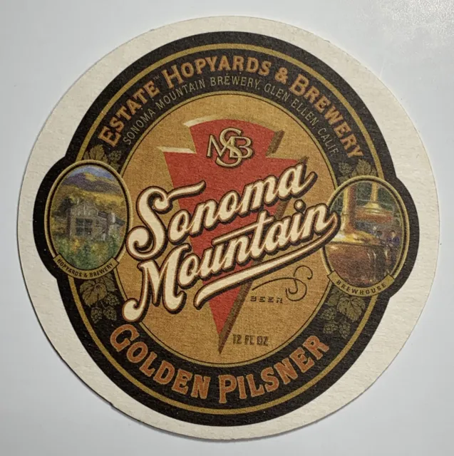 Sonoma Mountain Craft Beer Coaster Glen Ellen California