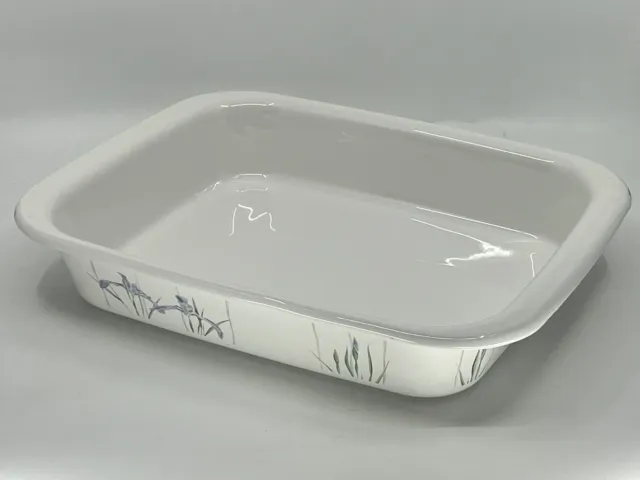 Corning Ware Shadow Iris 12" Rectangular Roaster A-21 12.25" x 10.5"