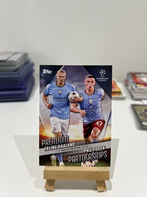Carte à Collectionner Topps Erling Haaland 2022/23 - Parallèle Verte Numérotée /14 Rare