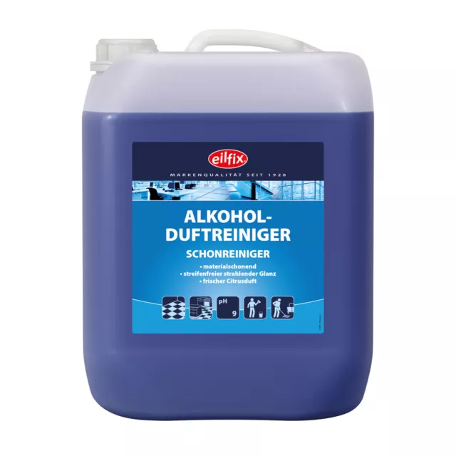 Eilfix® Alkohol-Duftreiniger Schonreiniger 10 Liter Kanister Putzmittel Reiniger