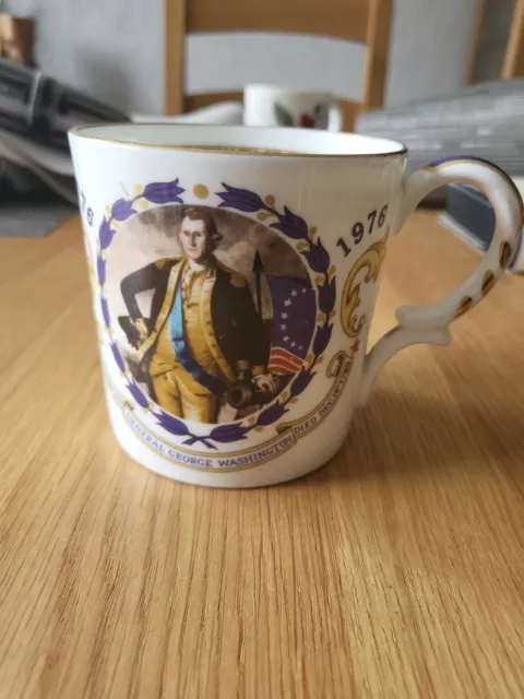 Bi Centenary USA 1776-1976 200 Years General Washington Aynsley Mug England