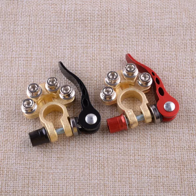 2x Car Battery Terminal Connector Clamp Quick Release Adjust Disconnect Tool Hot