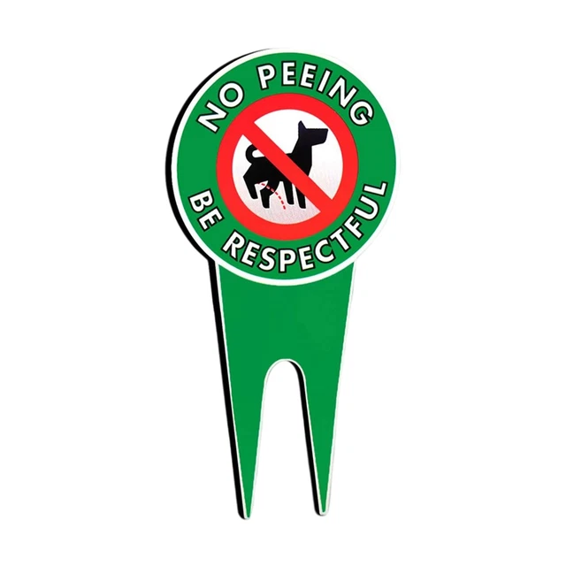 Panneau Signalétique Esschert Design "No Peeing!" Pour Chien - Marron, Déco Jardin