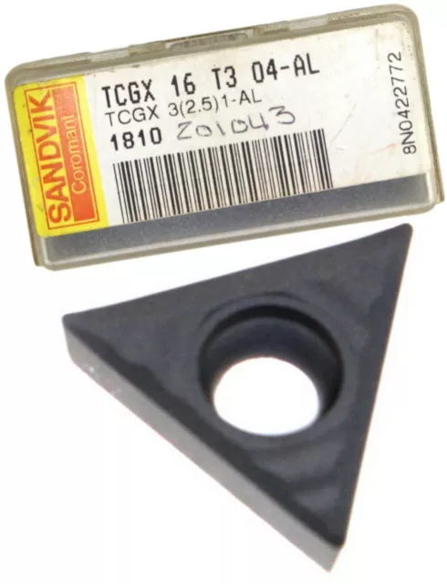 SANDVIK Coromant TCGX 16 T3 04-AL Inserto di tornitura fresatura 3 (2.5) 1-AL