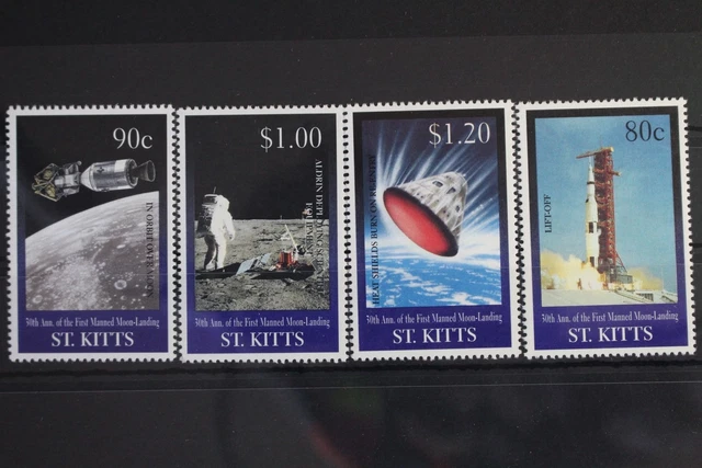 St. Kitts Block 19 mit 507 postfrisch Mondlandung #WW145