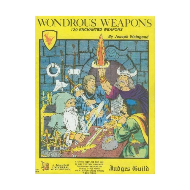 Judges Guild D&D Supplement Wondrous Weapons VG+