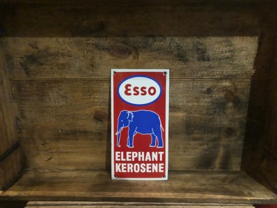 ESSO Plaque émaillée Emailschild Enamel sign 