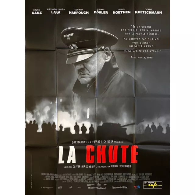 LA CHUTE Affiche de film  - 120x160 cm. - 2004 - Bruno Ganz, Oliver Hirschbiegel