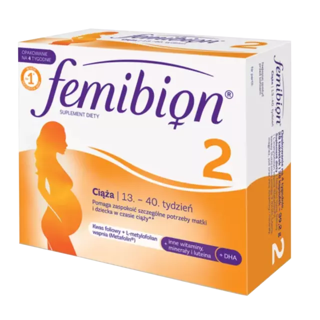 Femibion Natal 2 Schwangerschaft 28 Tabletten + 28 Kapseln Für 4 Wochen Folsäure