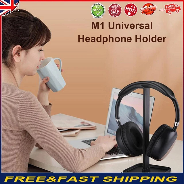 M1 Headphone Holder Hanger Earphone Desktop Display Stand Bracket (Black) -